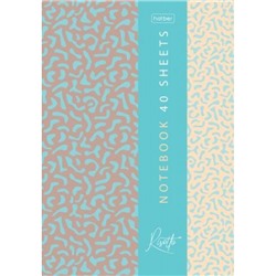 Блокнот А5 40л клетка на склейке "РИЗОТТО" жесткая подложка (093203) Хатбер