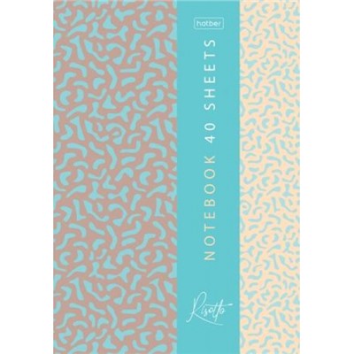 Блокнот А5 40л клетка на склейке "RISOTTO" жесткая подложка (093203) Хатбер