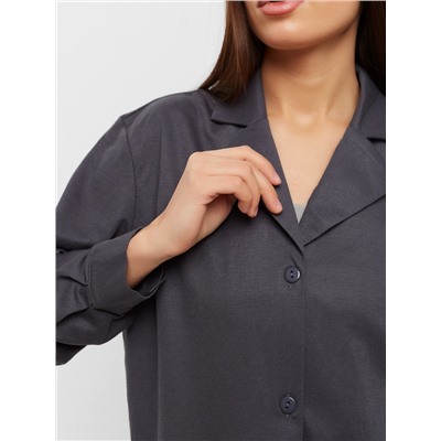 Костюм женский (рубашка, брюки, топ) KAFTAN Base, размер 42, цвет графит