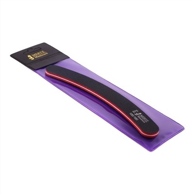 Mertz Полировочная пилка для ногтей A975, банан, 100/180, черный 228