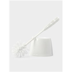 Ёршик для унитаза «Блеск. Эконом», 12.5×12.5×37.5 см, с подставкой, белый