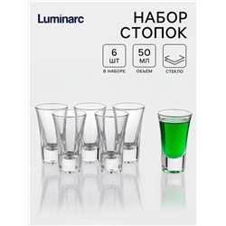 Стопки Luminarc «Москва», 50 мл, набор 6 шт., стекло, прозрачные