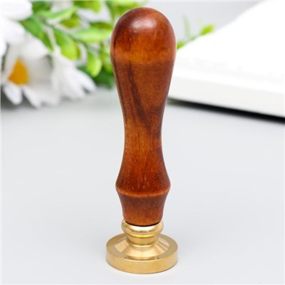 Печать для сургуча с деревянной ручкой «Деревце с молодыми листьями», 9×2.5×2.5 см