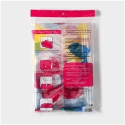 Вакуумный пакет для хранения вещей Доляна, 80×130 см, с рисунком