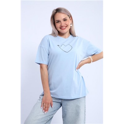 Футболка женская ФЖ0062А (Небесно-голубой)