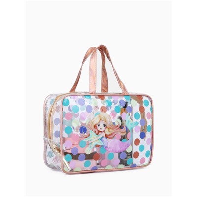 Набор косметичек для бассейна 2 в 1 «Русалка», с рисунком, разноцветный