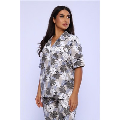 Пижама 55078 (Фиолетово-серый)