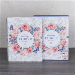 Фотоальбом 200 фото 10х15 Цветы / 9341 /уп 36/