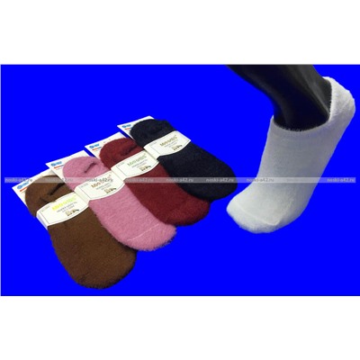 МИНИBS носки женские укороченные ангора НОРКА ШЕРСТЬ однотонные