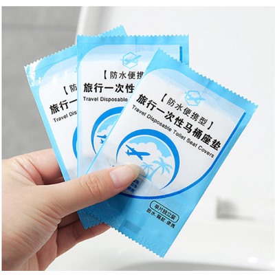 Набор дорожных накладок на унитаз одноразовые (10 шт.)