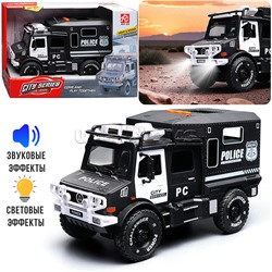 Машина "Трейлер. Полиция" (свет, звук) в коробке