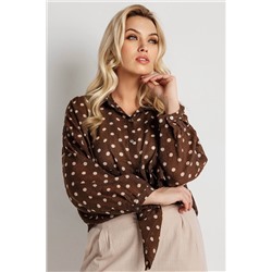 Блузка женская  9609/01/Коричневый