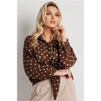 Блузка женская  9609/01/Коричневый