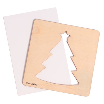 Основы для росписи и выжигания на новый год «Роспись по дереву. Ёлочные подвески», набор для творчества