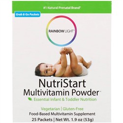 Rainbow Light, NutriStart, мультивитаминный порошок, 25 пакетов, 53 г (1,9 унции)