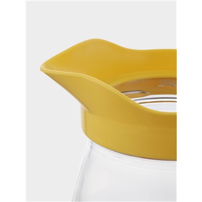 Набор для напитков «Подсолнух», 7 предметов: кувшин, 6 стаканов, стекло, прозрачный, жёлтый