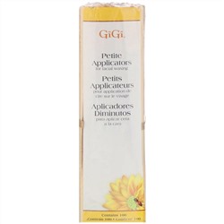 Gigi Spa, Petite Applicators for Facial Waxing, 100 Applicators