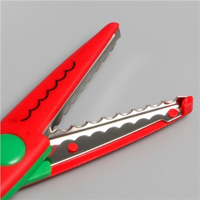 Ножницы рельефные "Цветик" (набор 5 шт) 13 см МИКС