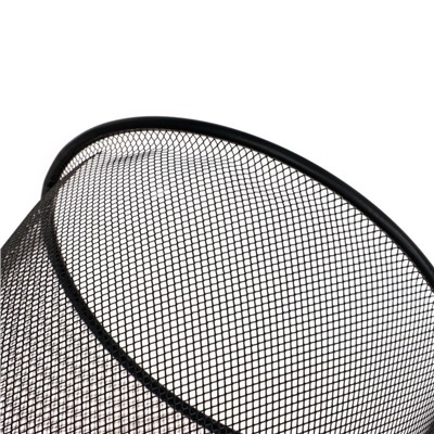 УЦЕНКА Корзина для бумаг, 15 литров, металлическая сетка, чёрная