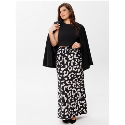 Юбка женская Ю-19 (Черный леопард)