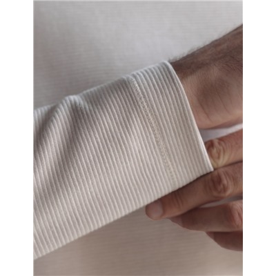 Джемпер базовый из мягкого фактурного трикотажа с круглым воротом