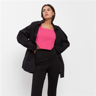 Рубашка женская джинсовая MIST: Denim, размер 48-50, чёрный