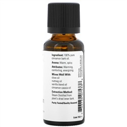 Now Foods, Essential Oils, эфирное масло коры корицы, 30 мл (1 жидк. унция)