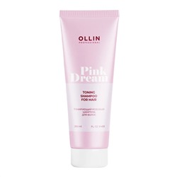 Ollin Тонирующий розовый шампунь для волос / Pink Dream, 250 мл 25201