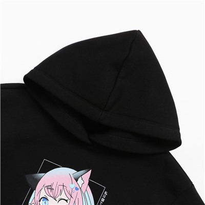 Толстовка для девочки Mark Formelle, чёрная, рост 104 см