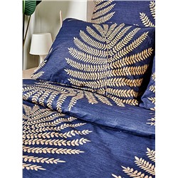 Пододеяльник бязь на молнии - Листья папоротника