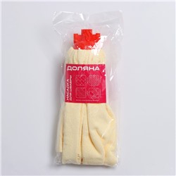 Насадка для швабры Доляна «Юбочка цельная», микрофибра, 32×7 см, МИКС