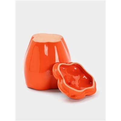 Горшок для запекания Борисовская керамика «Перец», 650 мл, оранжевый