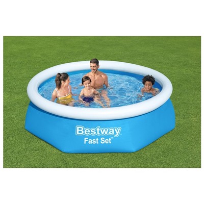 УЦЕНКА Бассейн надувной Bestway Fast Set 57448/57494, 244×61 см, круглый
