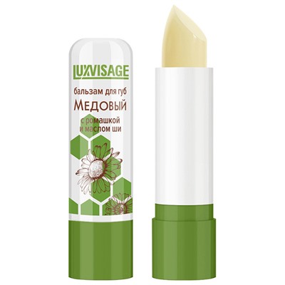 LUX visage Бальзам для губ Медовый с ромашкой и маслом ши Люкс Визаж /12