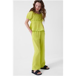 Комплект текстильный для девочек: блузка, брюки PLAYTODAY, 1240284