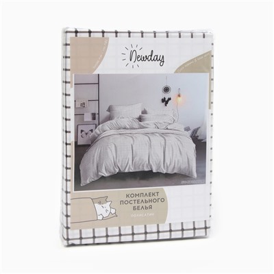 Постельное бельё евро Newday Cell, полисатин