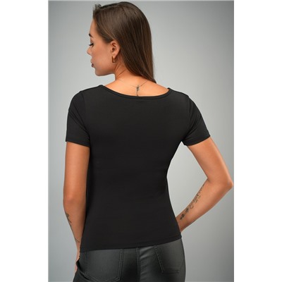 Женская футболка с глубоким вырезом Happyfox