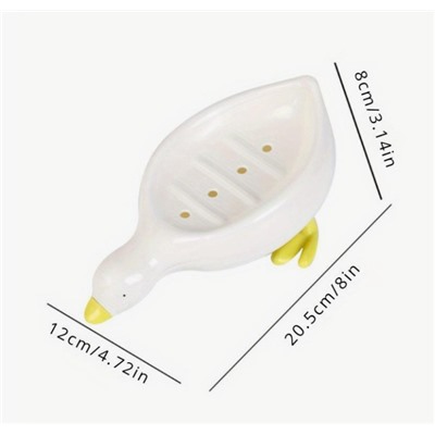 Мыльница уточка белая