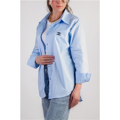 Рубашка оверсайз хлопок y2k НАТАЛИ, 1124645