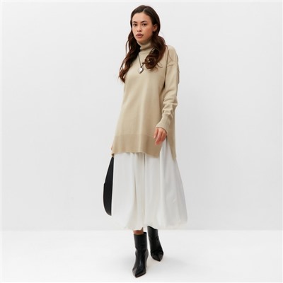 Юбка баллон миди женская MIST, размер L, молочная