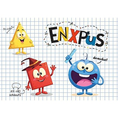 Настольное покрытие для труда 32х43 см НПД-2 "ВЕСЁЛЫЕ ФИГУРЫ 2026" пластик Пчелка