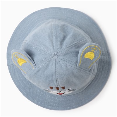 Панама детская MINAKU «Тигра», размер 50, голубая