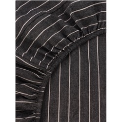 Простыня на резинке 1.5-спальная «Этель» Quiet shade, 160×200+25 см, жатый хлопок