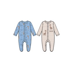 Комбинезон детский трикотажный для мальчиков, 2 шт в комплекте