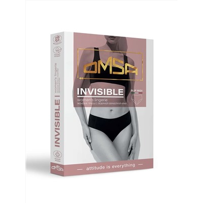 Omsa Трусы 2. OmD 2221B Invisible Slip Midi (лазерная обработка края), PA