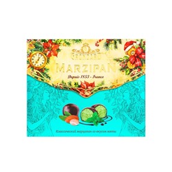 Конфеты подарочные новогодние глазированные марципановые, мятные, 126 г