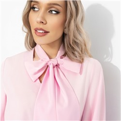 Блуза свободного кроя, Стильный нюанс (розовая)