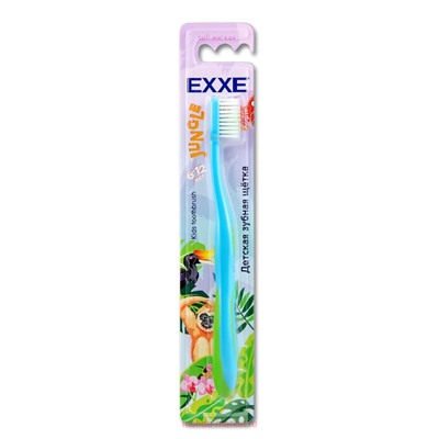 EXXE Jungle Зубная щетка детская 6-12 лет мягкая
