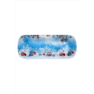 Сервировочная тарелка «Морозные узоры»