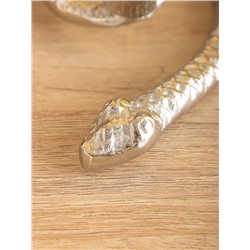 Подсвечник «Змейка», 15×9.5×5 см, алюминий